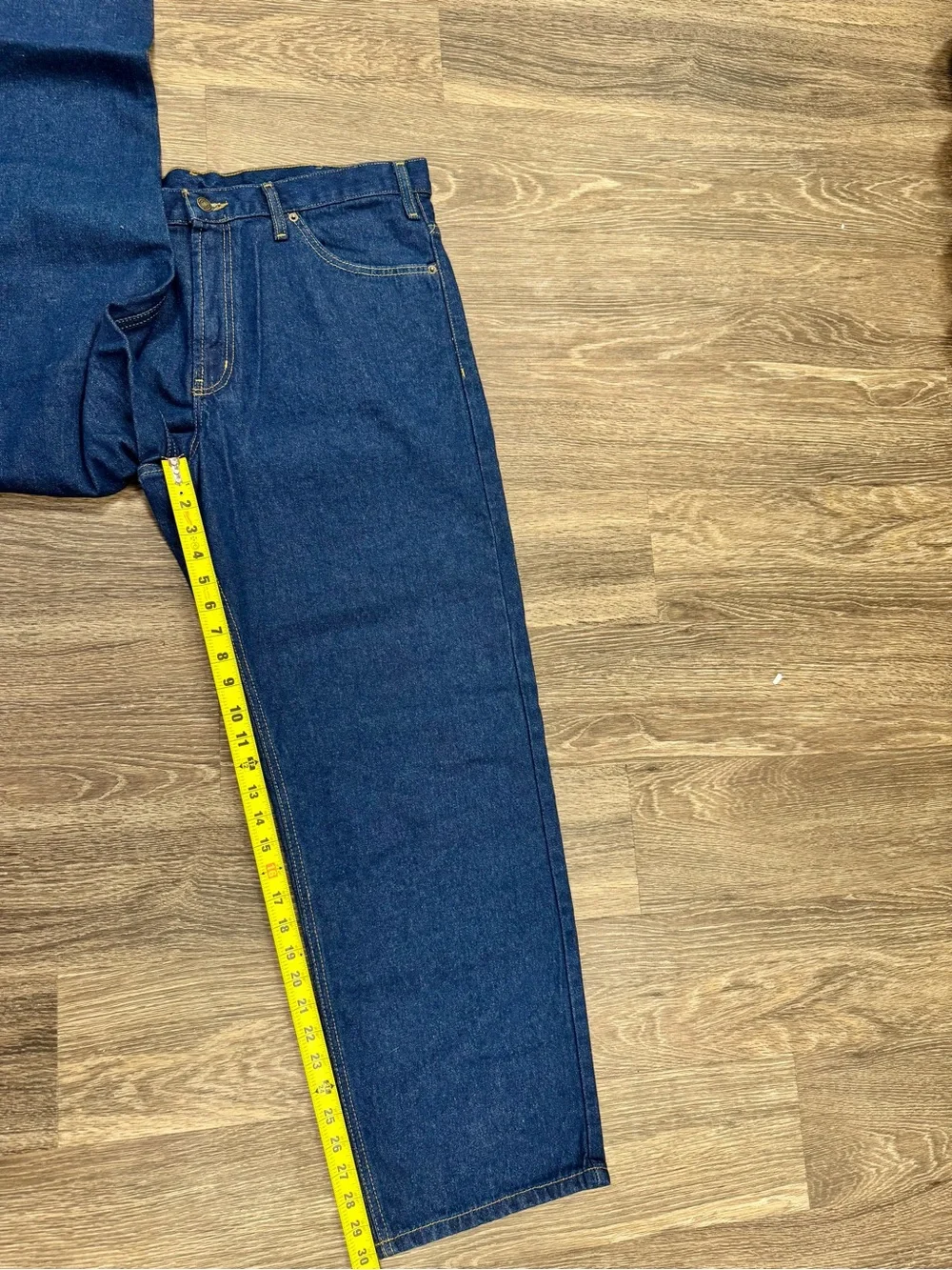 RW Rugged Wear Men’s 38x30 Dark Wash Relaxed Fit Heavyweight Jeans NWT